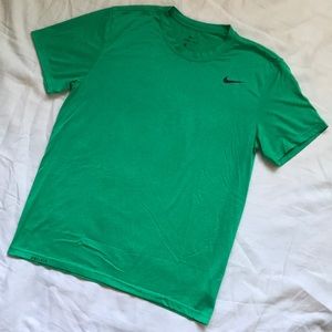 Nike Dri-Fit Crewneck Workout Shirt in Green